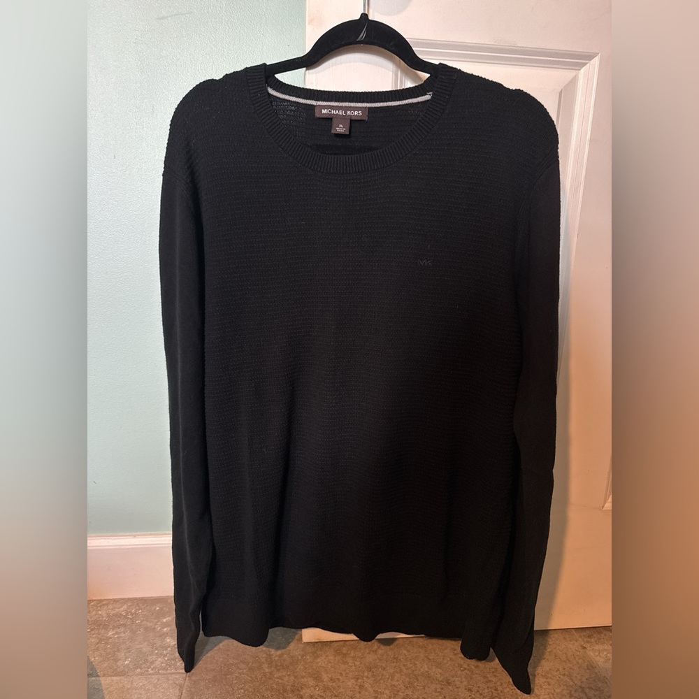 Michael Kors Black Knit Crewneck Sweater